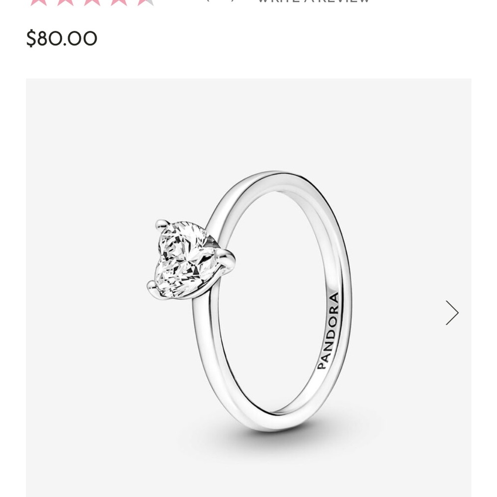 New in box pandora ring